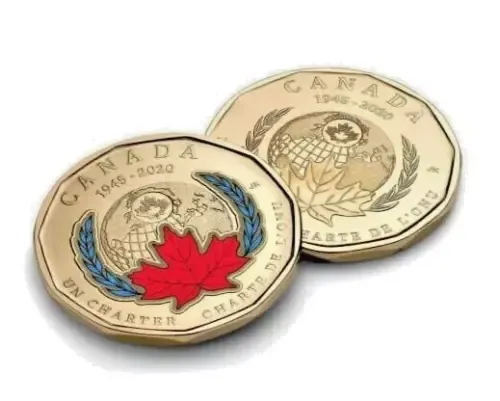 2020 Canada UN Charter 75th Anniversary Loonie