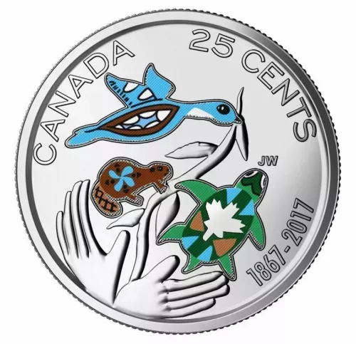 2017 Canada 25 Cent &quot;Hope For a Green Future&quot;