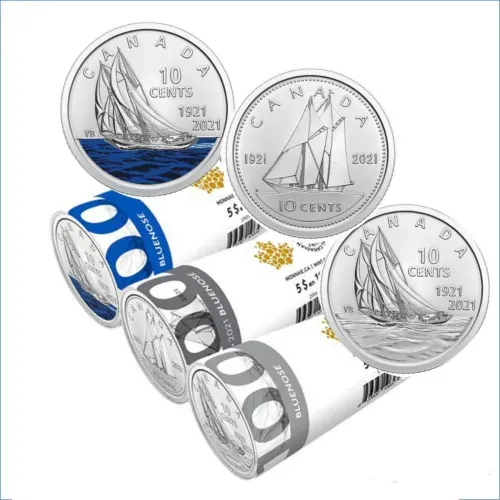 2021 Canada 10 Cent Coin Set 100th Anniversary Of The Bluenose