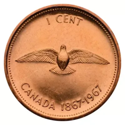 1967 Canada 1 Cent &quot;Dove&quot;
