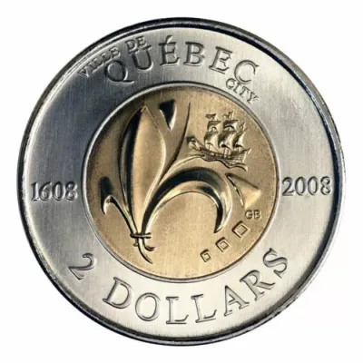 2008 Canada Toonie 400th Anniversary Quebec City