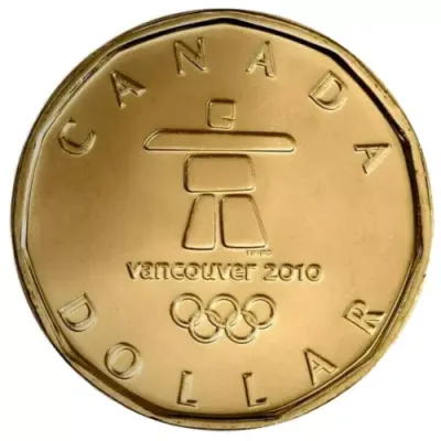 2010 Canada Inukshuk Winter Olympic Lucky  Loonie
