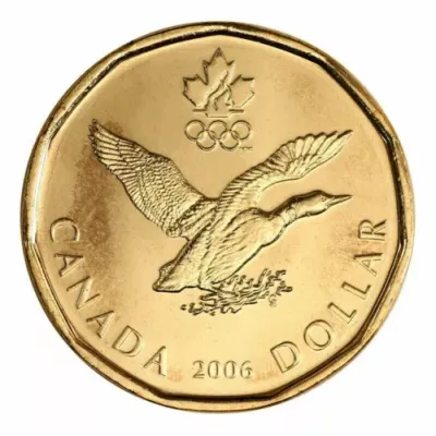 2006 Canada Turin Winter Olympics Lucky Loonie