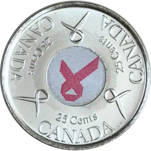 2006 Canada 25 Cent &quot;Pink Ribbon&quot;