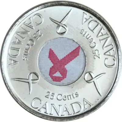 2006 Canada 25 Cent &quot;Pink Ribbon&quot;
