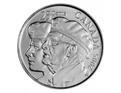 2005 Canada 25 Cent &quot;Year Of The Veteran&quot;