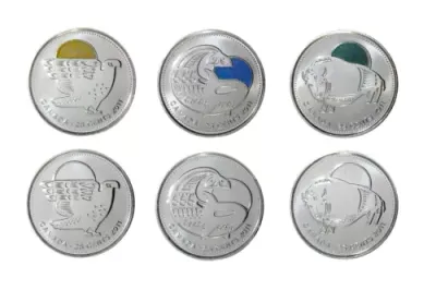 2011 Canada 25 Cent &quot;Legendary Nature&quot; Park Canada 6 coins