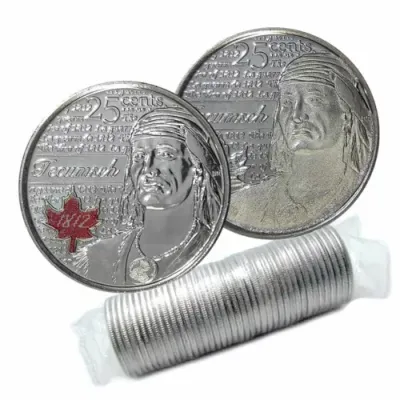 2012 Canada 25 Cent Tecumseh War of 1812