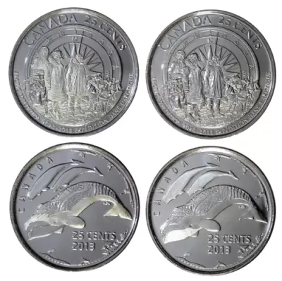 2013 Canada 25 Cent First Artic Expedition 100th Anniversary
