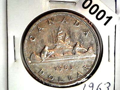 1963 Canada Silver Dollar