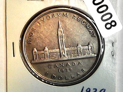 1939 Canada Silver Dollar &quot;Parliament&quot;