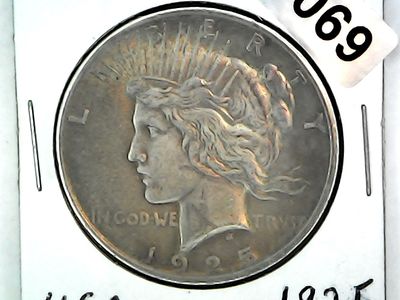 1925 US Liberty &quot;Peace&quot; Silver Dollar