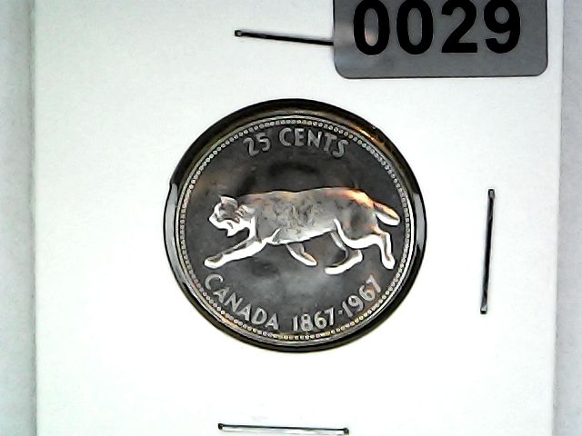 1967 Canada 25 Cent &quot;Bobcat&quot;