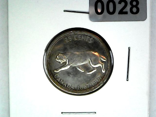 1967 Canada 25 Cent &quot;Bobcat&quot;