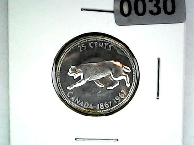 1967 Canada 25 Cent &quot;Bobcat&quot;
