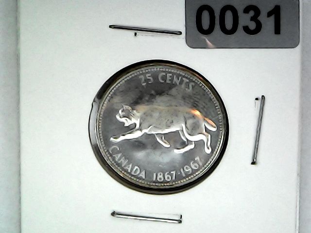 1967 Canada 25 Cent &quot;Bobcat&quot;