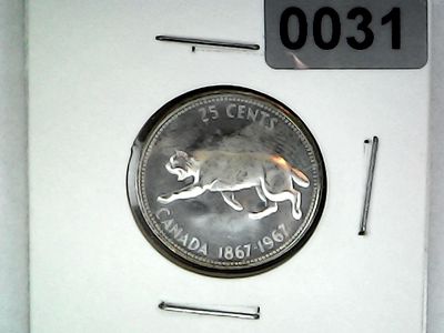 1967 Canada 25 Cent &quot;Bobcat&quot;