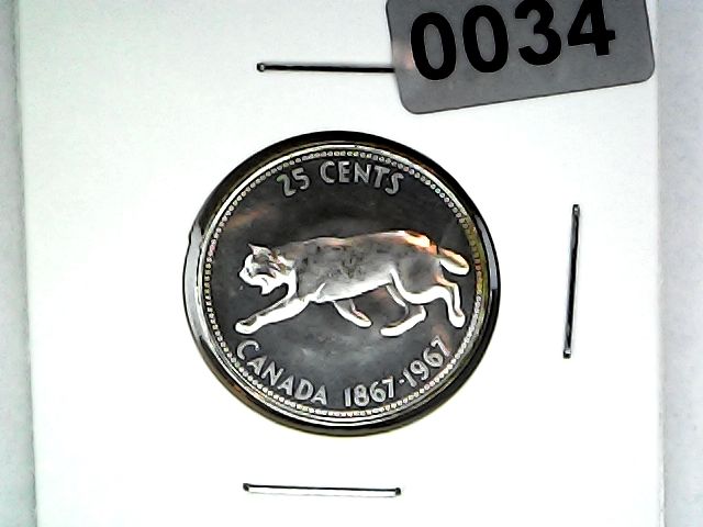 1967 Canada 25 Cent &quot;Bobcat&quot;