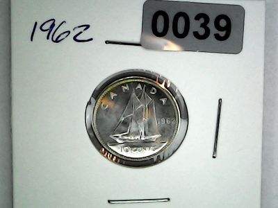 1962 Canada 10 Cent Silver