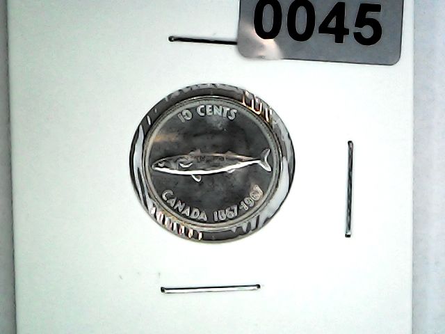1967 Canada 10 Cent Silver &quot;Mackerel&quot;