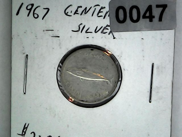 1967 Canada 10 Cent Silver &quot;Mackerel&quot;