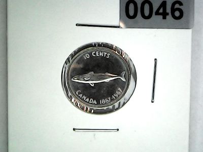 1967 Canada 10 Cent Silver &quot;Mackerel&quot;