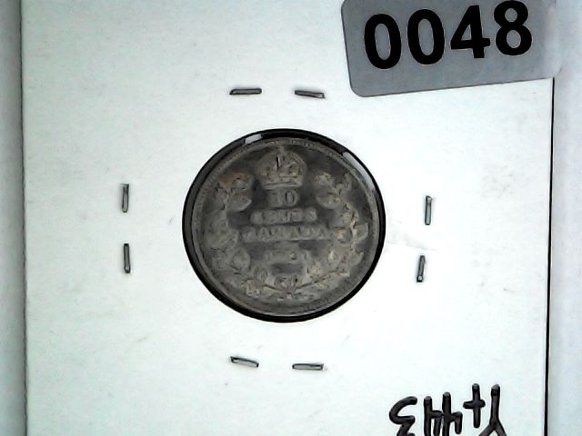 1921 Canada 10 Cent Silver King George V
