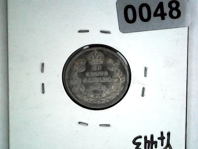 1921 Canada 10 Cent Silver King George V