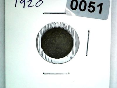 1920 Canada 5 Cent Silver King George V