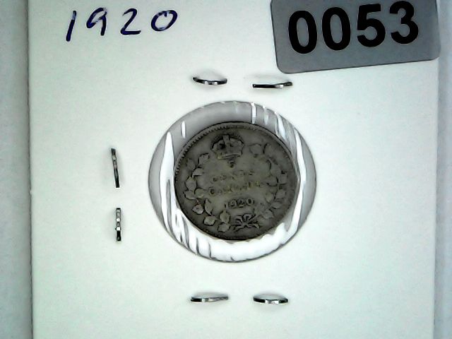 1920 Canada 5 Cent Silver King George V