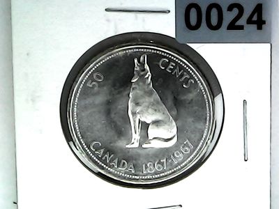 1967 Canada 50 Cent Silver