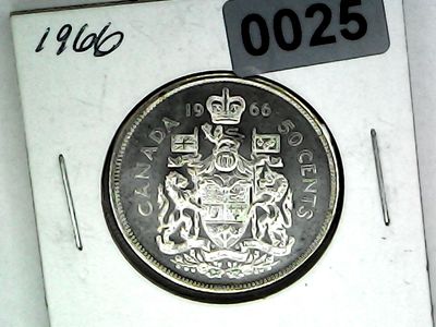1966 Canada 50 Cent Silver