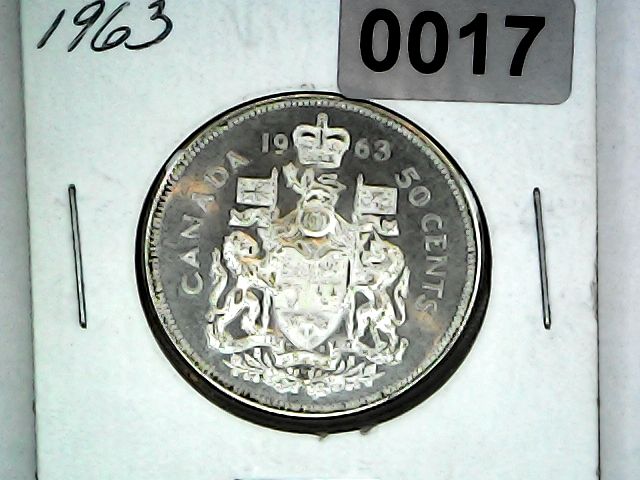 1963 Canada 50 Cent Silver