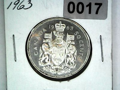 1963 Canada 50 Cent Silver