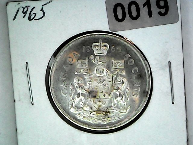 1965 Canada 50 Cent Silver