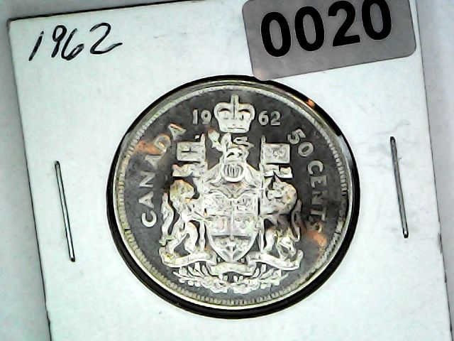 1962 Canada 50 Cent Silver