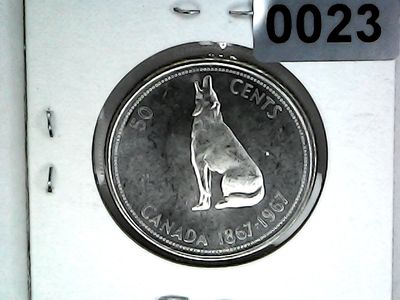1967 Canada 50 Cent Silver