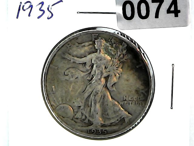 1935 US Walking Liberty Half Dollar