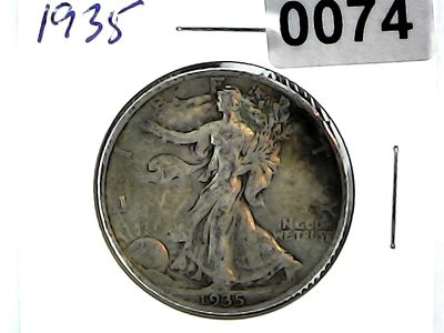 1935 US Walking Liberty Half Dollar