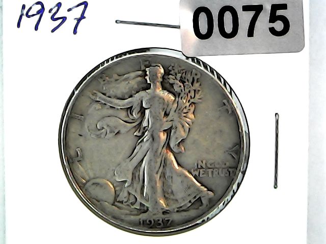 1937 US Walking Liberty Half Dollar