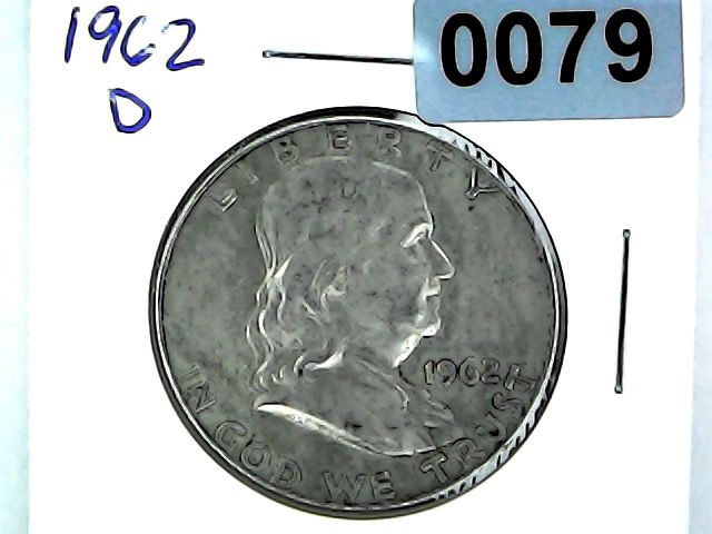 1962-D US Franklin Half Dollar Silver