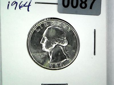 1964 US 25 Cent Washington Silver Quarter