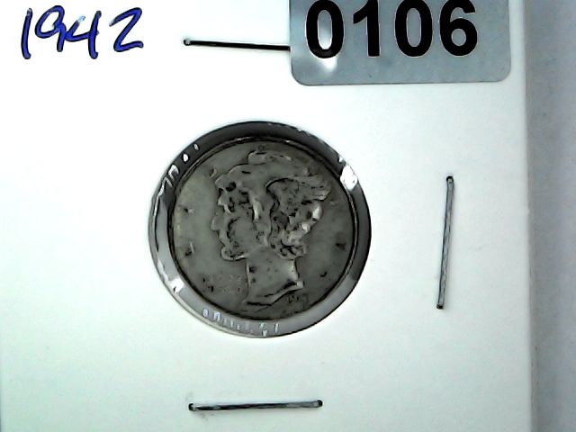 1942 US 10 Cent Mercury Dime