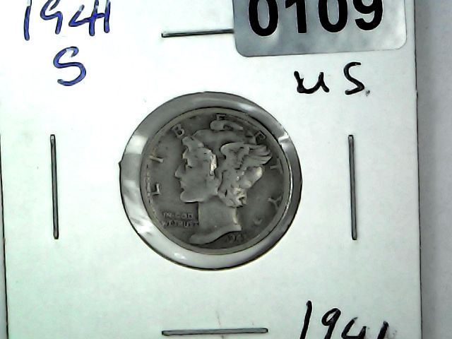 1941-S US 10 Cent Mercury Dime