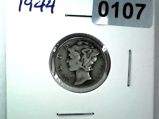 1944 US 10 Cent Mercury Dime
