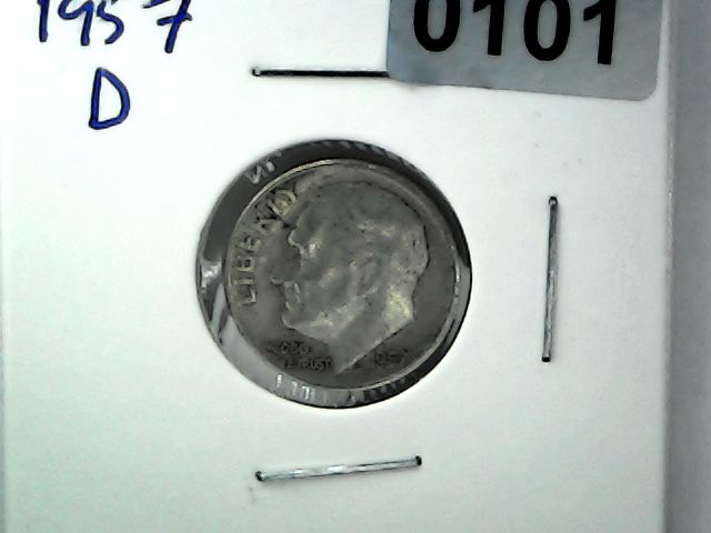 1957-D US 10 Cent Roosevelt Dime