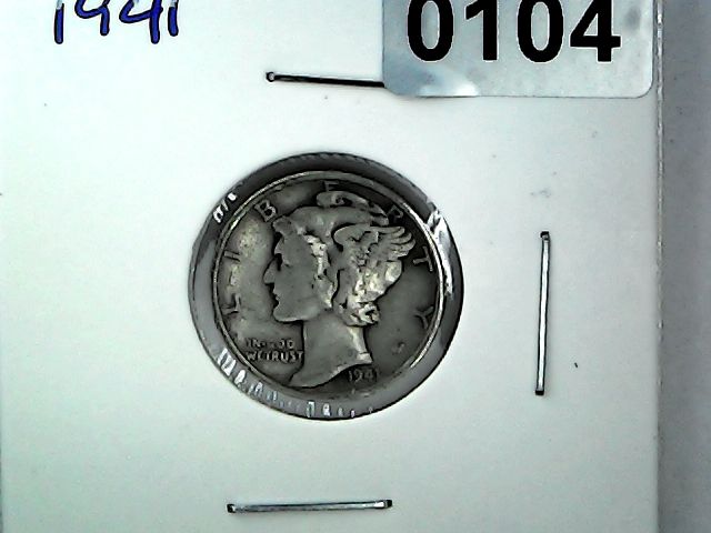 1941 US 10 Cent Mercury Dime