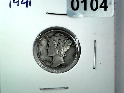 1941 US 10 Cent Mercury Dime