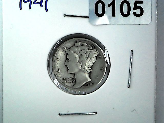 1941 US 10 Cent Mercury Dime