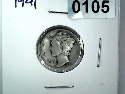 1941 US 10 Cent Mercury Dime